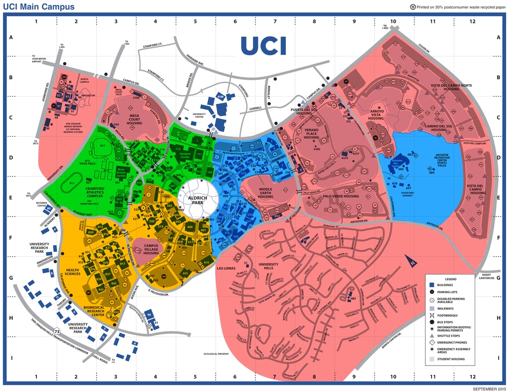 uc irvine campus map